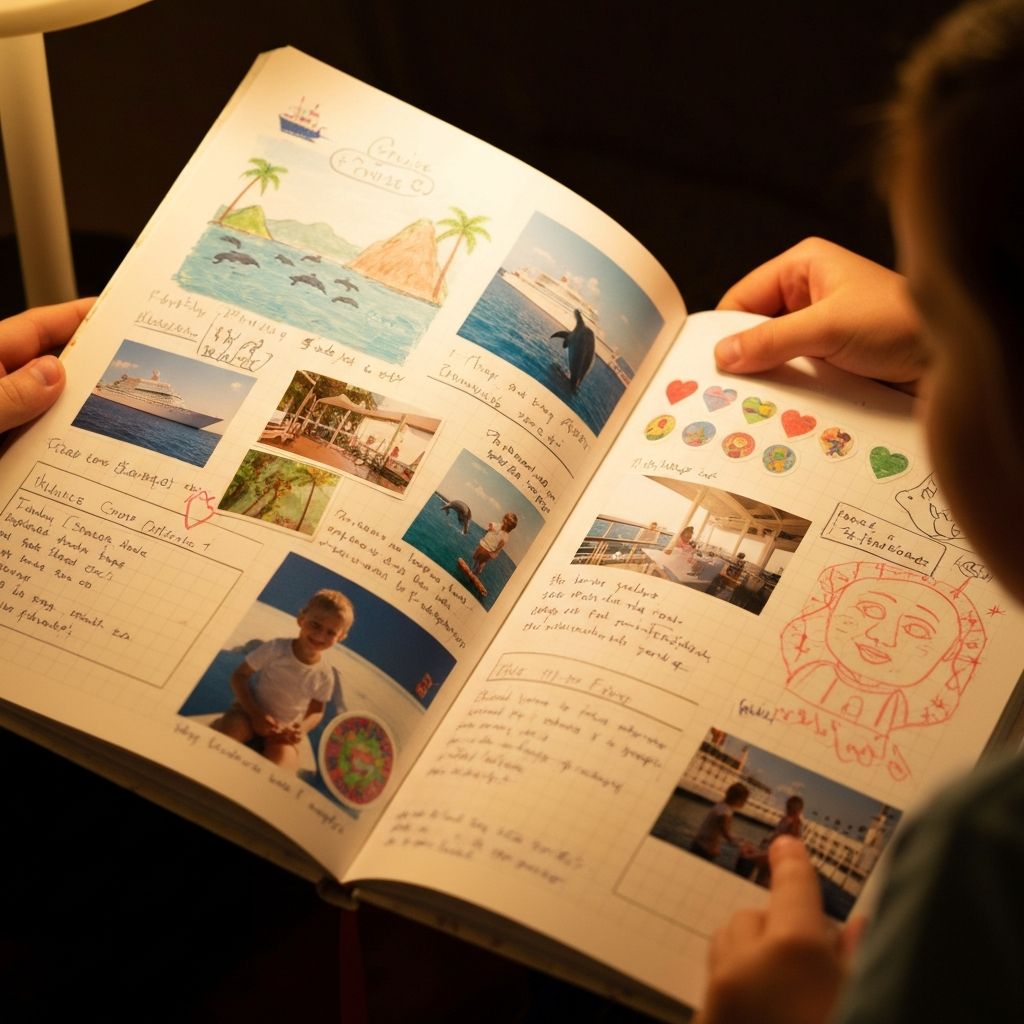 Personalized cruise keepsake journal